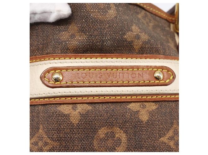 LOUIS VUITTON Borsa a mano Monogram Tise Rayure PM Marrone M56386 LV Auth 149085 - vista 16
