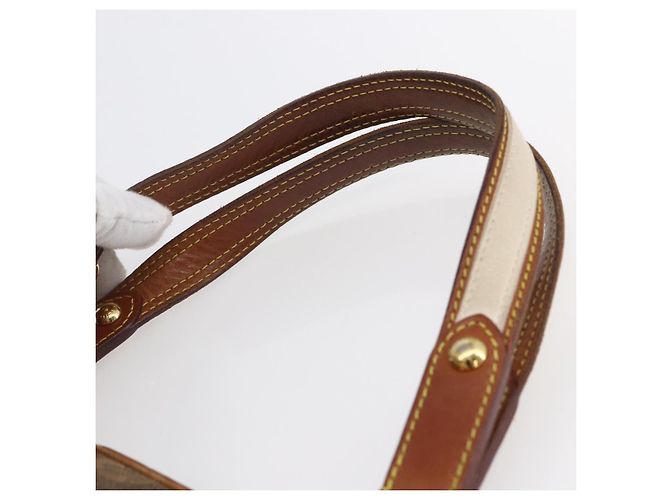 LOUIS VUITTON Borsa a mano Monogram Tise Rayure PM Marrone M56386 LV Auth 149085 - vista 8