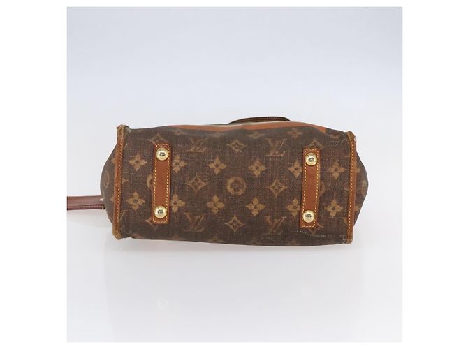 LOUIS VUITTON Borsa a mano Monogram Tise Rayure PM Marrone M56386 LV Auth 149085 - vista 9