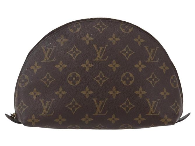 LOUIS VUITTON Pochette Cosmetica Demi Ronde Monogram M47520 LV Auth BA7198 Monogramma - vista 2