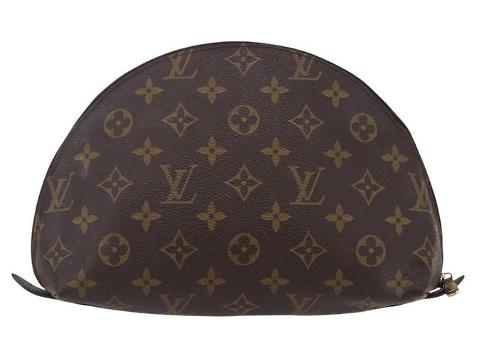 LOUIS VUITTON Pochette Cosmetica Demi Ronde Monogram M47520 LV Auth BA7198 Monogramma - vista 3