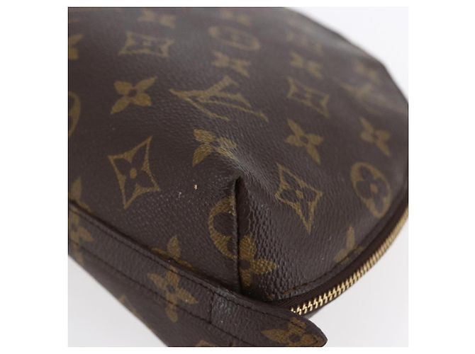 LOUIS VUITTON Pochette Cosmetica Demi Ronde Monogram M47520 LV Auth BA7198 Monogramma - vista 8