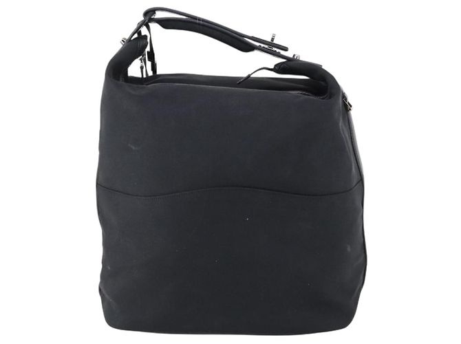 GUCCI Shoulder Bag Canvas Black Auth ep11240 - view 2