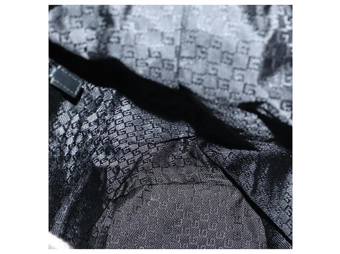 GUCCI Shoulder Bag Canvas Black Auth ep11240 - view 20