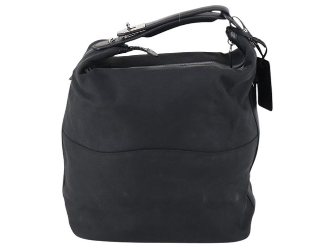 GUCCI Shoulder Bag Canvas Black Auth ep11240 - view 3