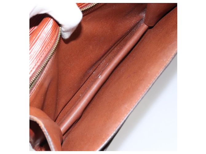 LOUIS VUITTON Bolsa de Mão Epi Monceau 28 Marrom M52123 LV Auth ep11411 - vista 11
