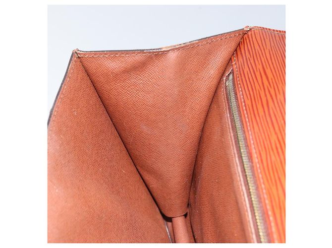 LOUIS VUITTON Bolsa de Mão Epi Monceau 28 Marrom M52123 LV Auth ep11411 - vista 23