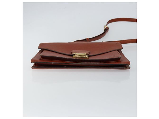 LOUIS VUITTON Bolsa de Mão Epi Monceau 28 Marrom M52123 LV Auth ep11411 - vista 5