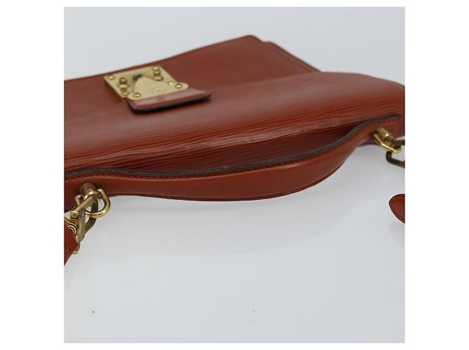 LOUIS VUITTON Bolsa de Mão Epi Monceau 28 Marrom M52123 LV Auth ep11411 - vista 7