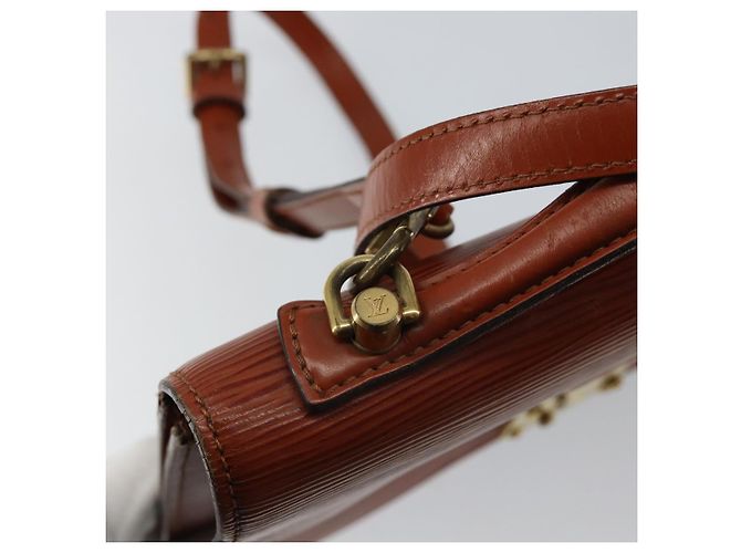 LOUIS VUITTON Bolsa de Mão Epi Monceau 28 Marrom M52123 LV Auth ep11411 - vista 9