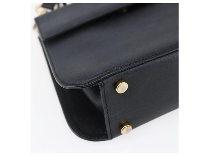 Borsa a mano Salvatore Ferragamo in pelle 2 in 1 nera e dorata Auth 152197 Nero D'oro - vista 13