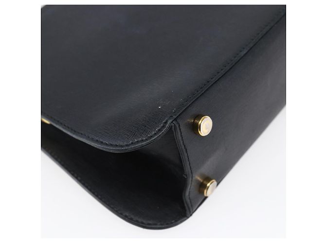 Borsa a mano Salvatore Ferragamo in pelle 2 in 1 nera e dorata Auth 152197 Nero D'oro - vista 15