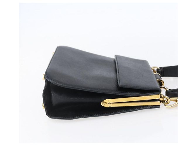 Borsa a mano Salvatore Ferragamo in pelle 2 in 1 nera e dorata Auth 152197 Nero D'oro - vista 5