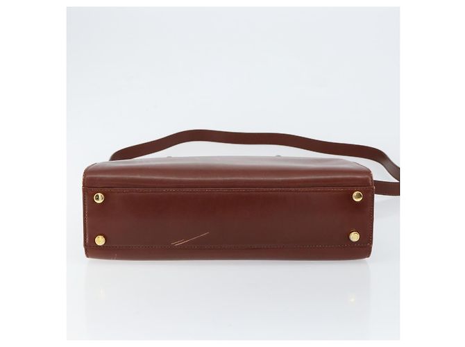 Borsa a mano Salvatore Ferragamo in pelle 2 in 1 marrone oro Auth 151957 - vista 11