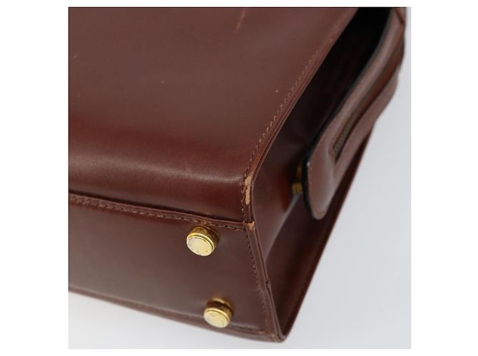 Borsa a mano Salvatore Ferragamo in pelle 2 in 1 marrone oro Auth 151957 - vista 12