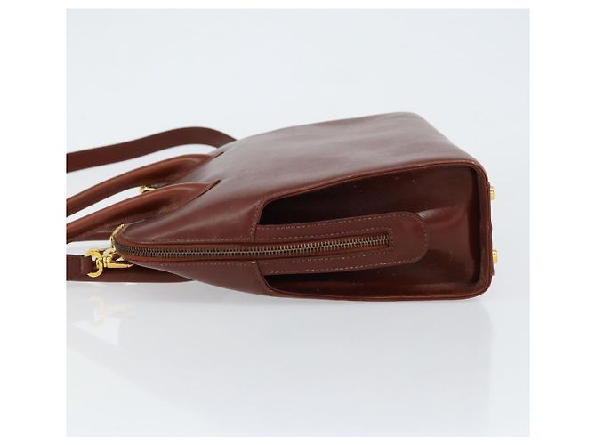 Borsa a mano Salvatore Ferragamo in pelle 2 in 1 marrone oro Auth 151957 - vista 5