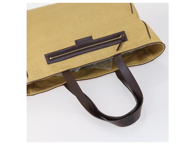 Autre Marque Borsa a Spalla BOTTEGA VENETA Camoscio Nylon PVC 4 Set Beige Nero Verde Auth bs30535 - vista 4