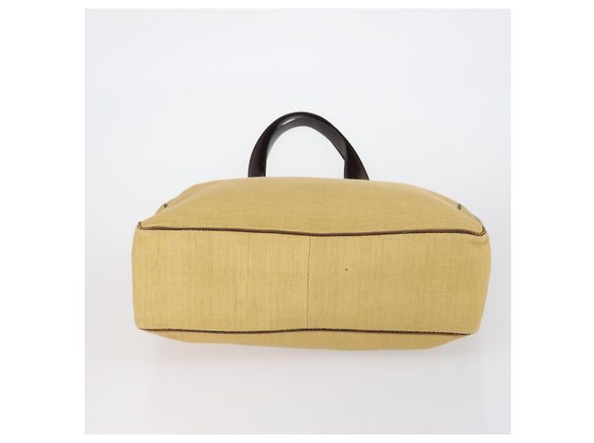 Autre Marque Borsa a Spalla BOTTEGA VENETA Camoscio Nylon PVC 4 Set Beige Nero Verde Auth bs30535 - vista 6