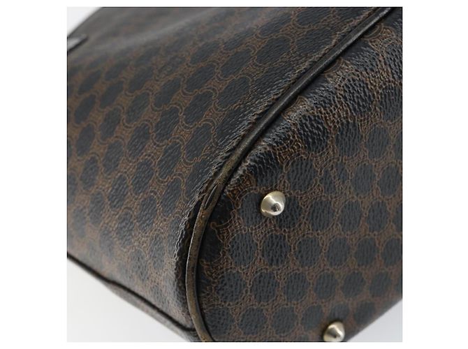 Céline Borsa tote in tela Macadam CELINE in pelle PVC nera e oro Auth ep11721 Nero D'oro - vista 13