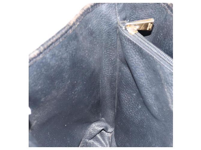 Céline Borsa tote in tela Macadam CELINE in pelle PVC nera e oro Auth ep11721 Nero D'oro - vista 19