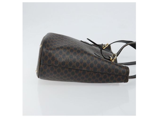 Céline Borsa tote in tela Macadam CELINE in pelle PVC nera e oro Auth ep11721 Nero D'oro - vista 4