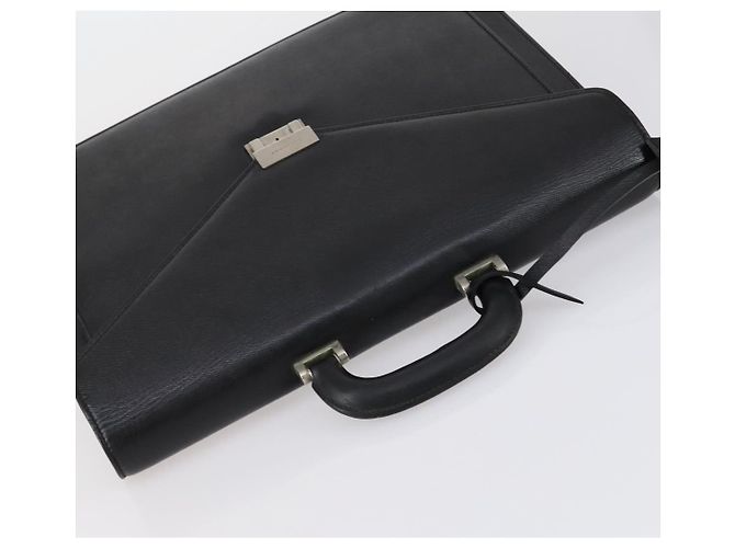 Borsa a Spalla Salvatore Ferragamo Burberry in Pelle 4 Pezzi Nero Marrone Auth bs30527 - vista 10