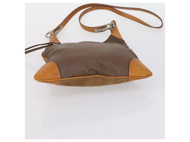 Borsa a Spalla Salvatore Ferragamo Burberry in Pelle 4 Pezzi Nero Marrone Auth bs30527 - vista 18