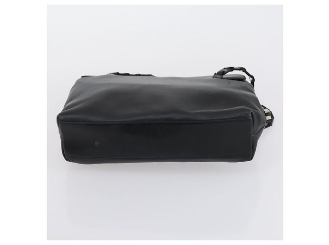 Borsa a Spalla Salvatore Ferragamo Burberry in Pelle 4 Pezzi Nero Marrone Auth bs30527 - vista 24