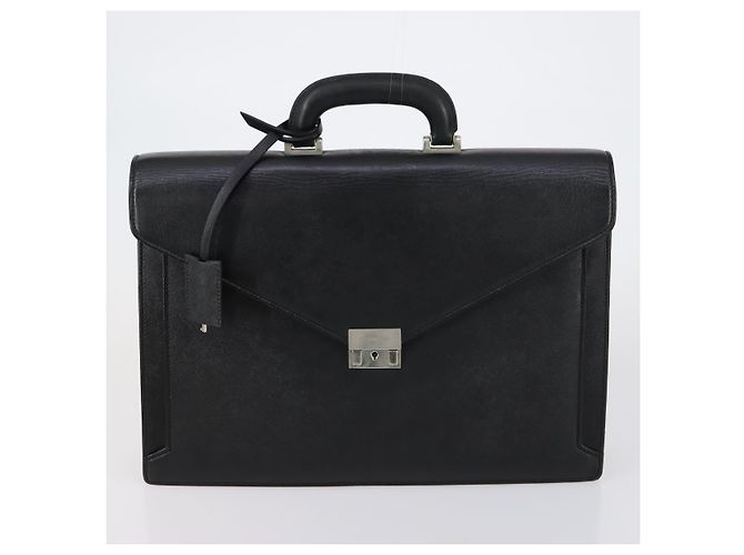 Borsa a Spalla Salvatore Ferragamo Burberry in Pelle 4 Pezzi Nero Marrone Auth bs30527 - vista 8