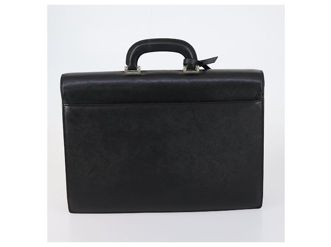 Borsa a Spalla Salvatore Ferragamo Burberry in Pelle 4 Pezzi Nero Marrone Auth bs30527 - vista 9