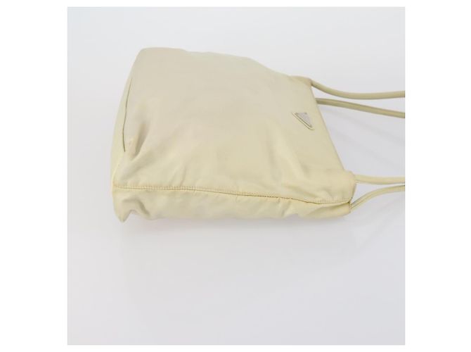 Borsa Tote PRADA in nylon e pelle 3 pezzi beige e nera Auth bs30533 Nero - vista 18