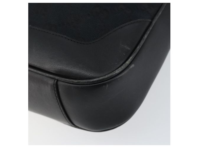 Bolsa de Ombro em Lona GG Gucci Bamboo 2way Preta Prata 001 4095 Auth ep11959 Preto - vista 12