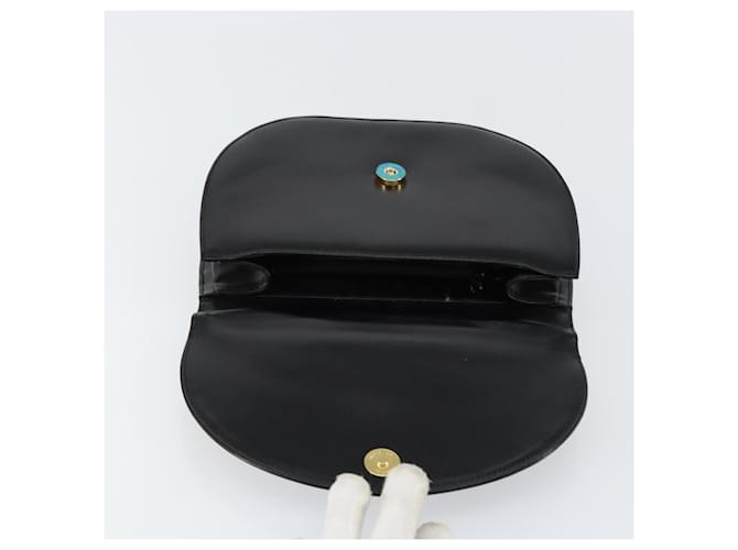 Borsa a mano GIVENCHY in pelle nera e oro Auth 151826 Nero D'oro - vista 15