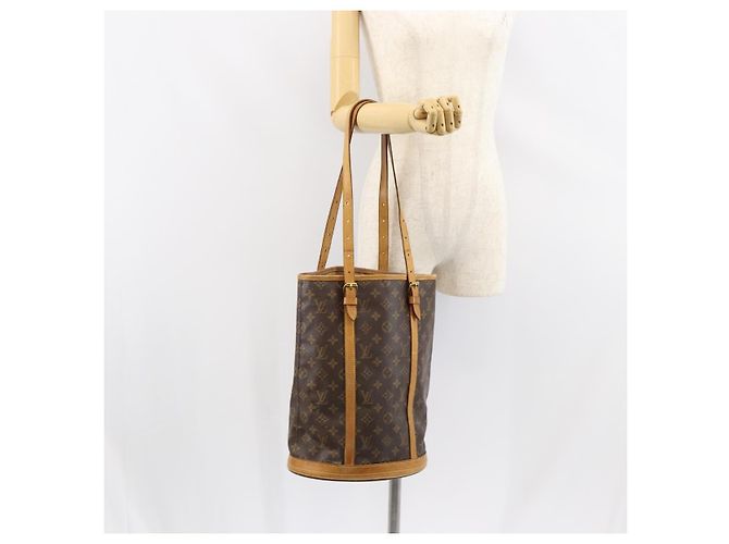 LOUIS VUITTON Borsa a Spalla Monogram Bucket GM M42236 LV Auth 147839 Monogramma - vista 23