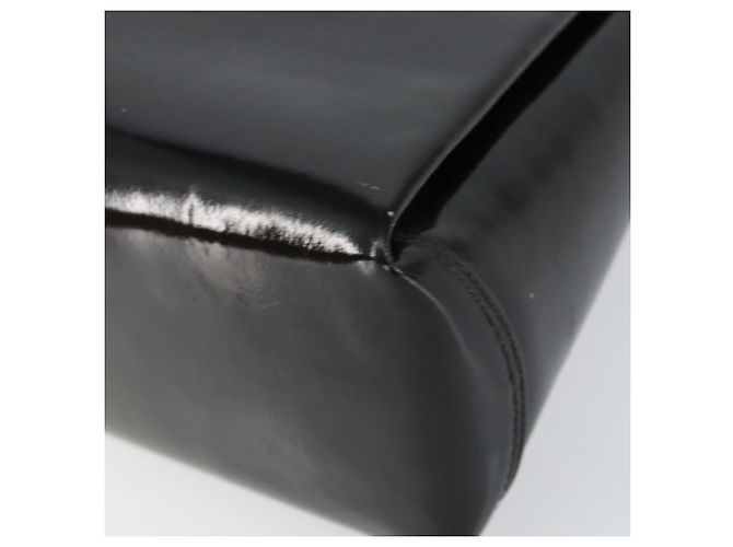Borsa a Mano GUCCI Smalto Nero Oro Auth ep11740 D'oro - vista 10