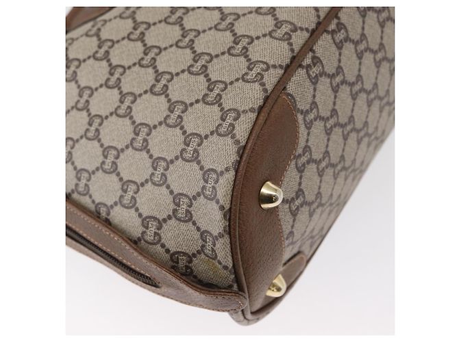 Gucci Borsa Boston GG Plus Supreme in PVC beige e oro Auth ep11970 D'oro - vista 12