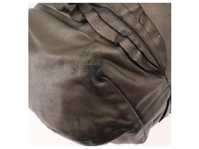 Borsa a Spalla in Pelle PRADA Argento Auth 147780 - vista 16
