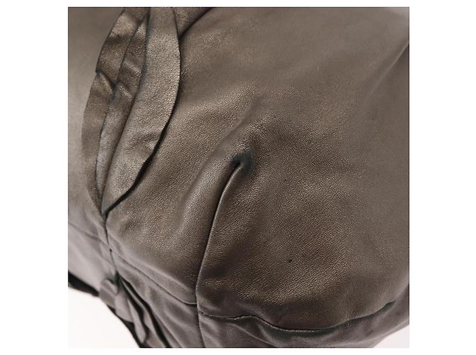 Borsa a Spalla in Pelle PRADA Argento Auth 147780 - vista 17
