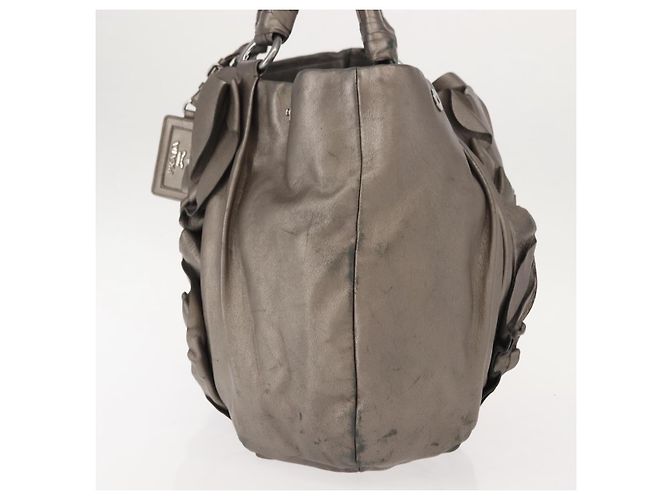 Borsa a Spalla in Pelle PRADA Argento Auth 147780 - vista 3