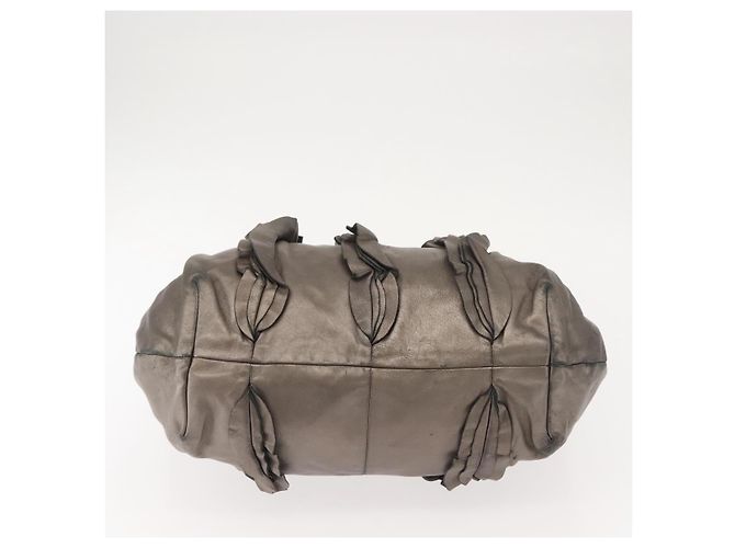 Borsa a Spalla in Pelle PRADA Argento Auth 147780 - vista 5