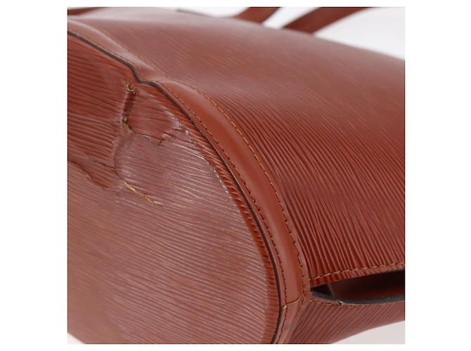 LOUIS VUITTON Borsa a Spalla Epi Saint Jacques Marrone M52263 Auth 145439 - vista 16