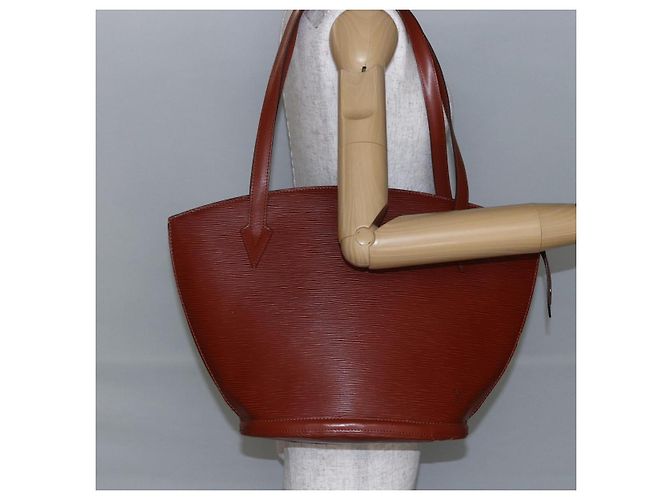LOUIS VUITTON Borsa a Spalla Epi Saint Jacques Marrone M52263 Auth 145439 - vista 22
