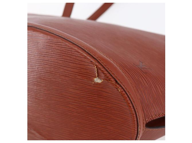LOUIS VUITTON Borsa a Spalla Epi Saint Jacques Marrone M52263 Auth 145439 - vista 9