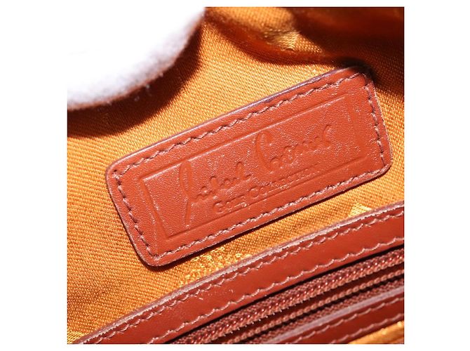 Borsa Boston MCM Logogram Vicetos in pelle PVC marrone e oro Auth gh902 D'oro - vista 17