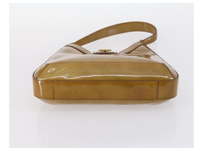 Borsa Salvatore Ferragamo Tela Smaltata Pelle 7Set Nero Marrone Auth bs29709 - vista 15