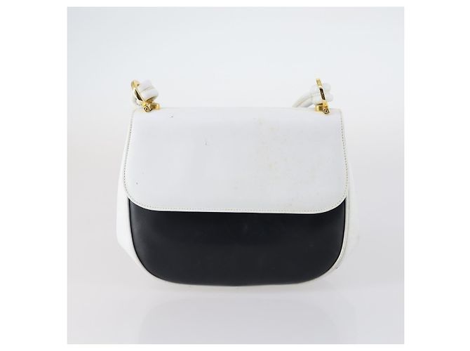 Borsa Salvatore Ferragamo Tela Smaltata Pelle 7Set Nero Marrone Auth bs29709 - vista 17