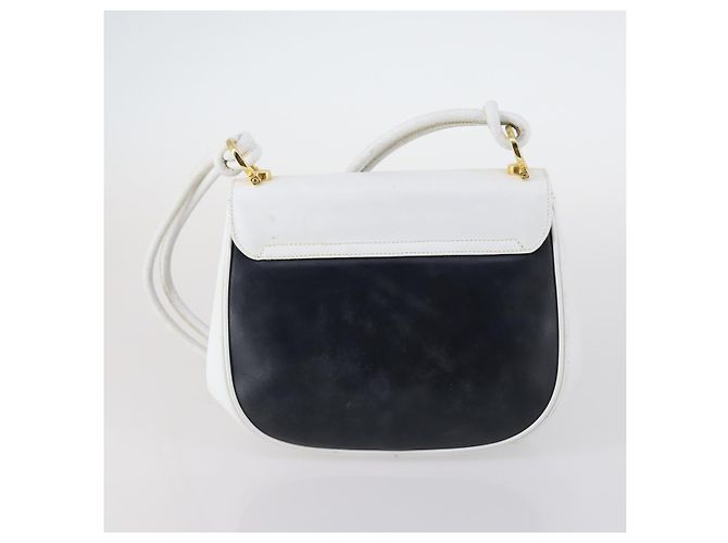 Borsa Salvatore Ferragamo Tela Smaltata Pelle 7Set Nero Marrone Auth bs29709 - vista 18