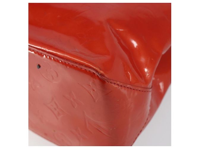 LOUIS VUITTON Monogram Vernis Reade MM Borsa a Mano Rossa M91086 LV Auth gh954 Rosso - vista 15