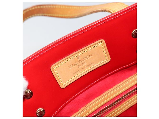 LOUIS VUITTON Monogram Vernis Reade MM Borsa a Mano Rossa M91086 LV Auth gh954 Rosso - vista 18