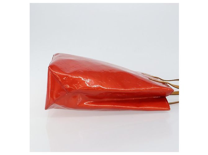 LOUIS VUITTON Monogram Vernis Reade MM Borsa a Mano Rossa M91086 LV Auth gh954 Rosso - vista 3